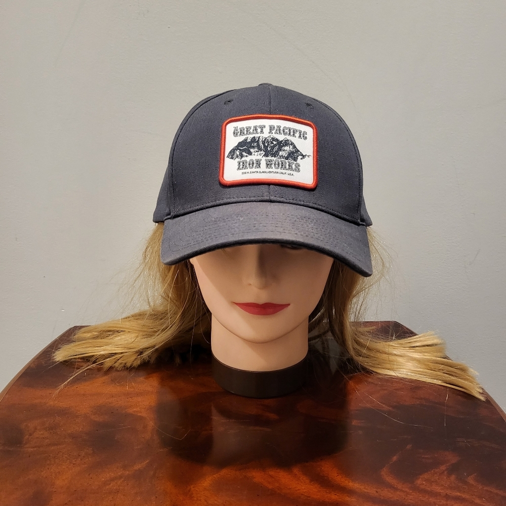 Rare Patagonia Great Pacific Iron Works Roger That Charcoal Deep Grey Snapback
